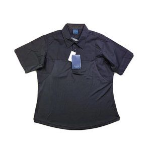 NEW Military Propper Armor Tac Midnight Navy Women's L Vented Button-Up Epaulet